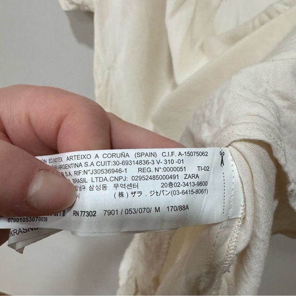 Zara embroidered tunic dress Medium 7901/053 - Picture 8 of 8